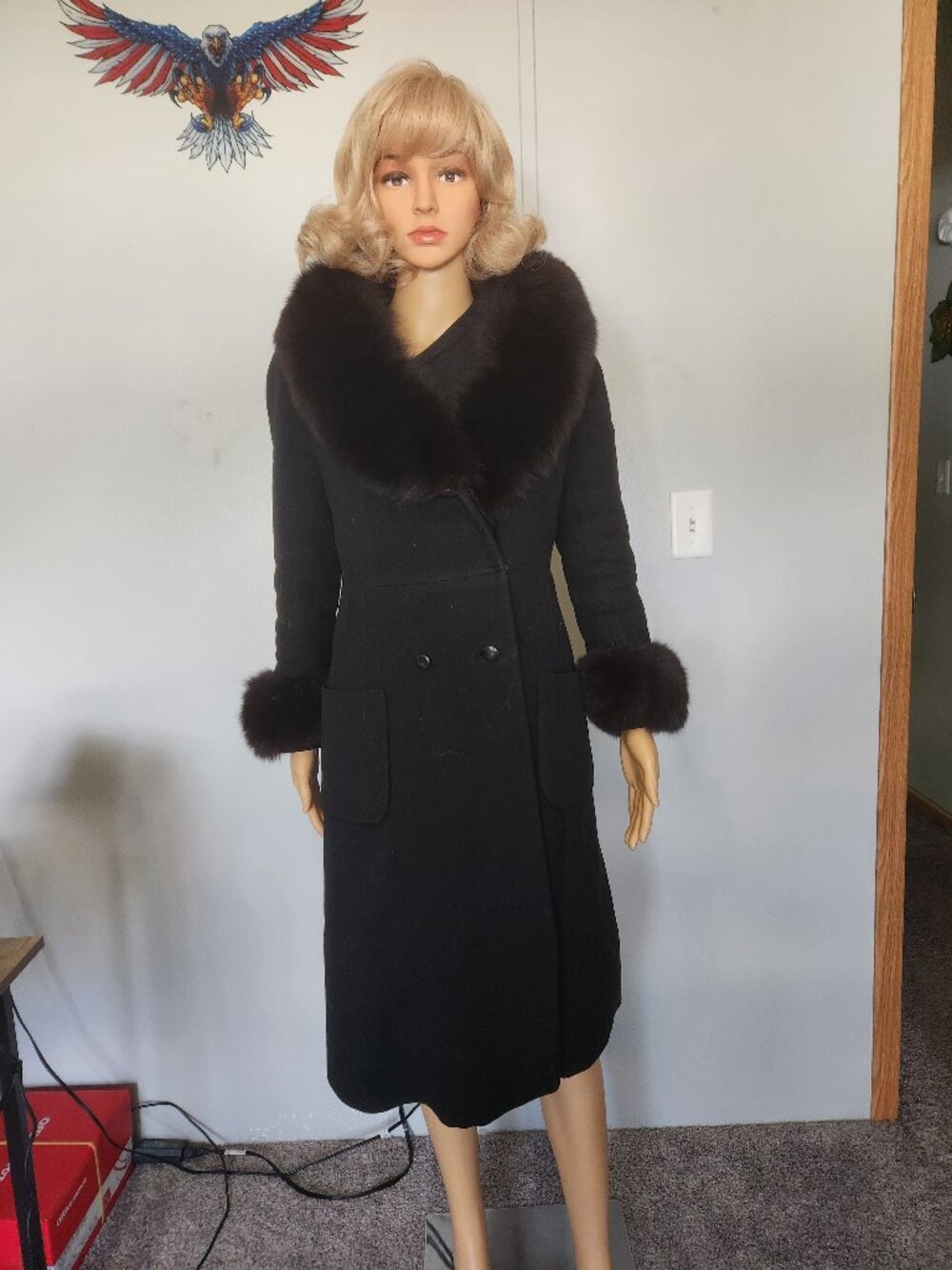 #766 Wool blend/fox fur